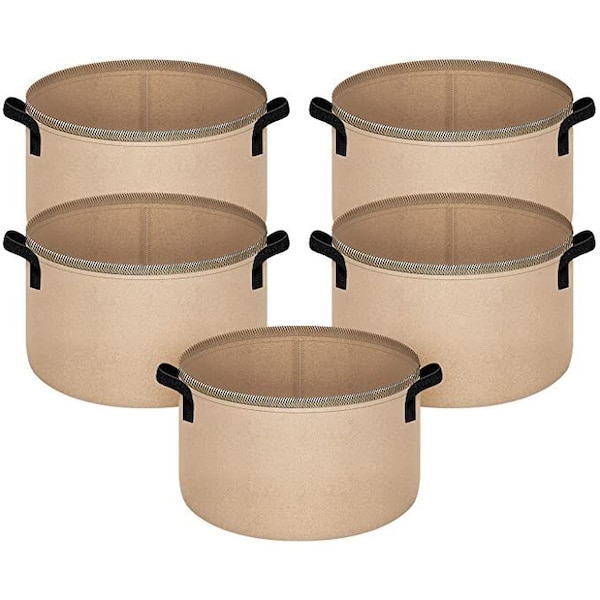 Ipower 20-Gallon Fabric Aeration Pots Container with Strap Handles GLGROWBAG20X5 - main